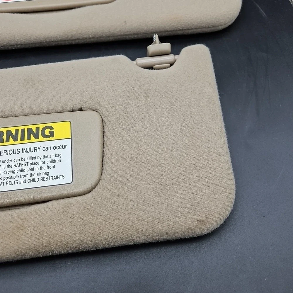 1999-2004 Acura RL Pair Sun Visors Left Right Genuine OEM Light Brown‎
